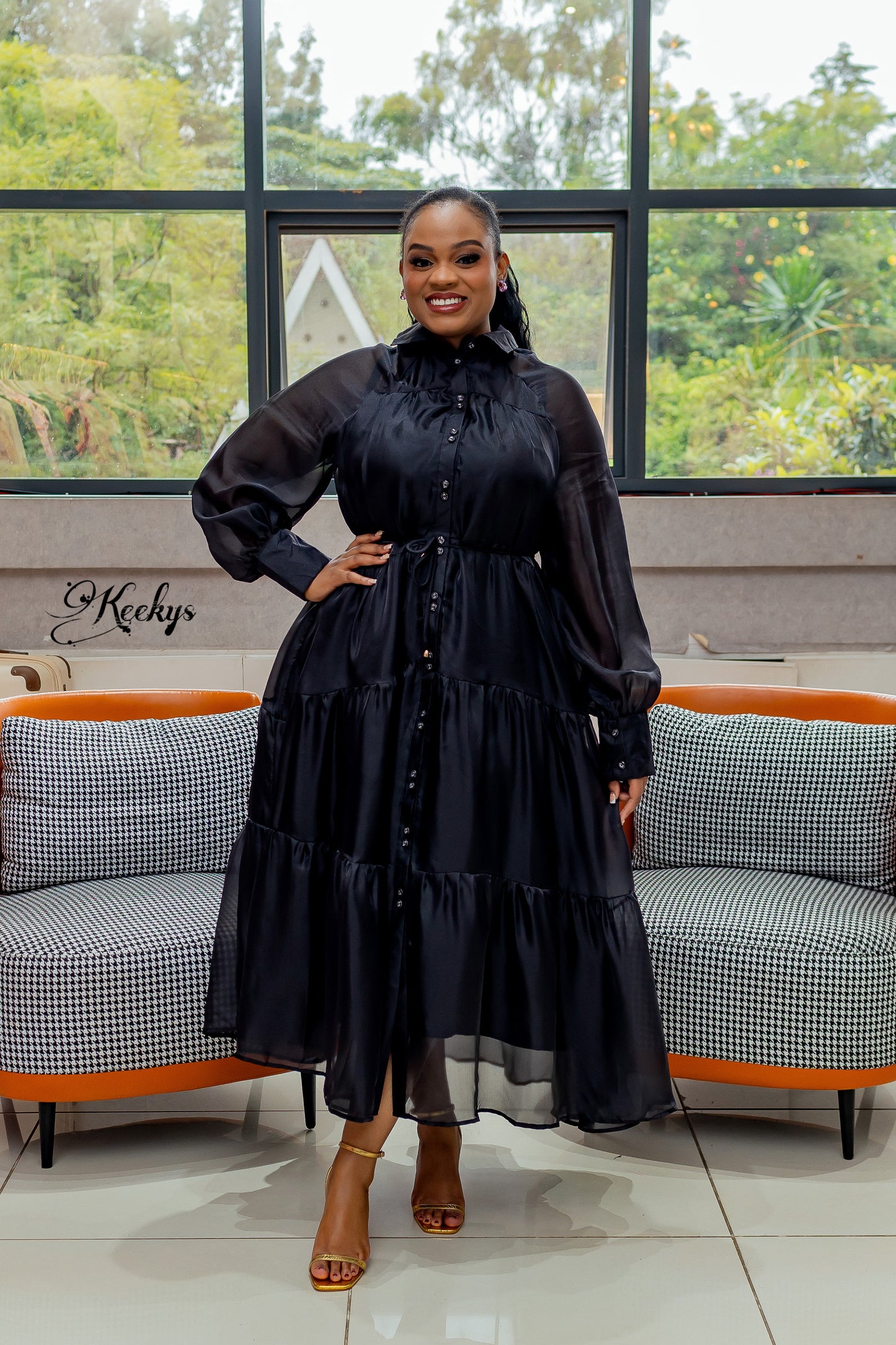 Midnight grace sheet sleeve maxi dress – keekyscollection