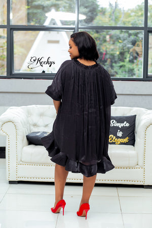 Ruffled in beauty belted dress