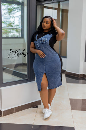 A classy casual babe denim dress