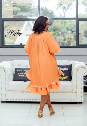 Ruffled in beauty belted dress