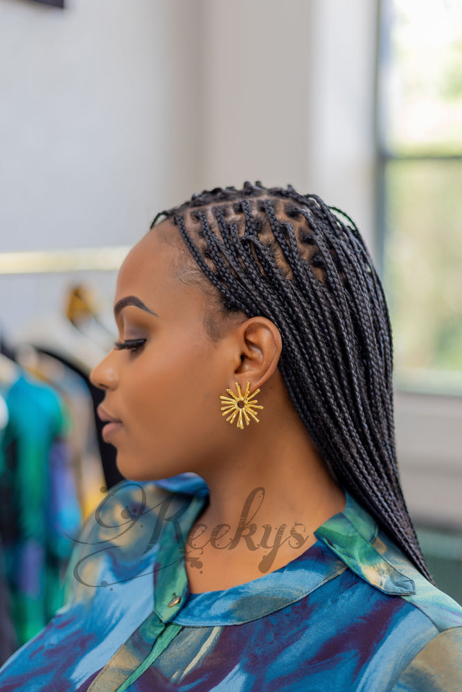 ‘Sun-kissed in gold’ statement Earrings