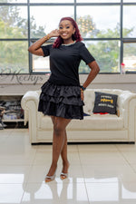 Black beauty Tiered smock dress