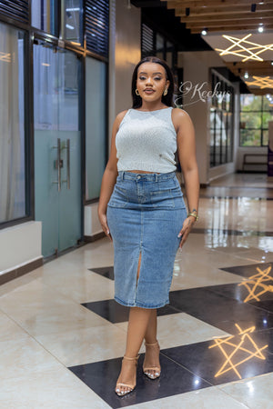 Weekend fave denim skirt