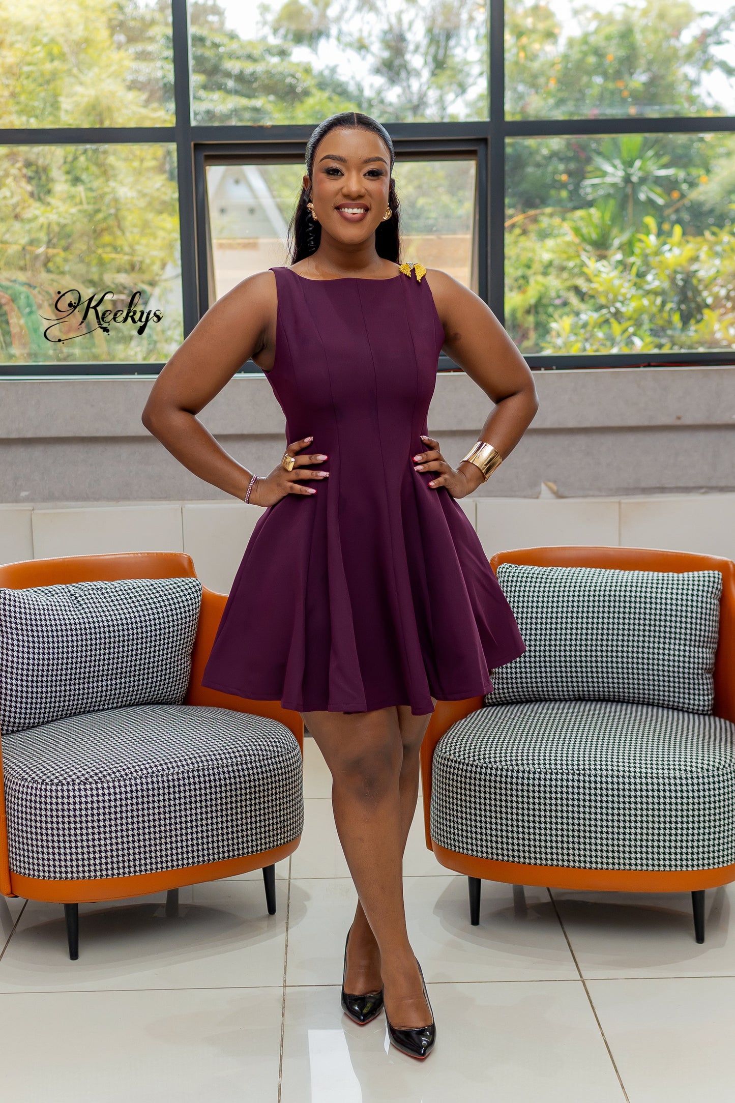 purple velvet skater dress Vintage Clothing - Skater Dress - Off Shoulder - Purple Velvet