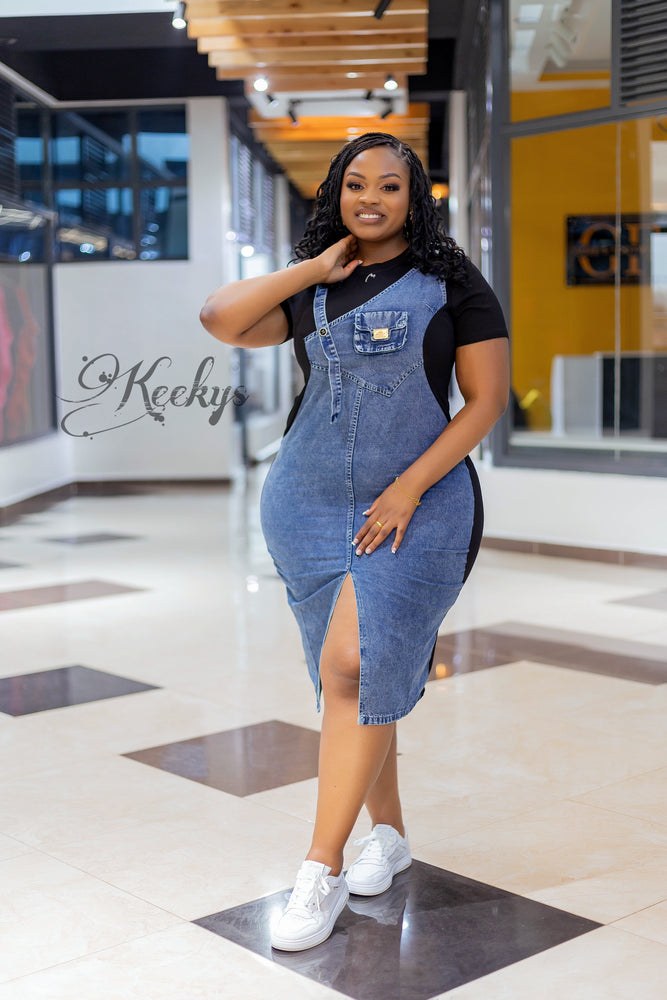 A classy casual babe denim dress