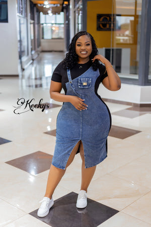 A classy casual babe denim dress