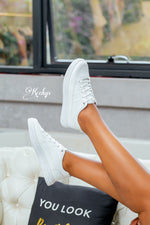 Brilliant white sneakers