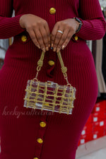 Classy acrylic clutch